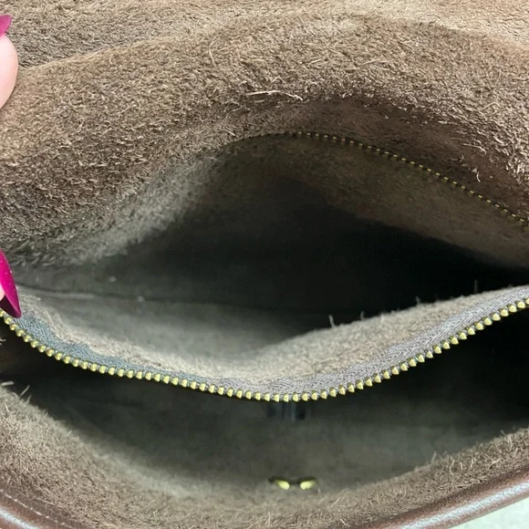 #9988 vintage coach saddle bag brown - Picture 5 of 8